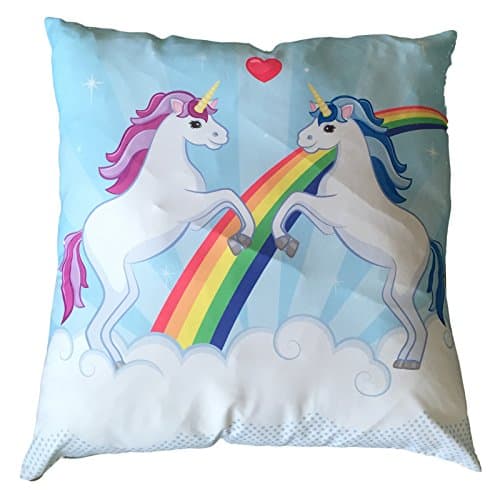 Unicorn Couple Design Large Cushion