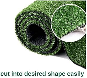 WarmShe Synthetic Artificial Grass Turf 0.4" Customized Sizes, Drainage Holes Pet Faux Grass Astroturf Rug Carpet 6FTX43FT Indoor Outdoor Rug Area Garden Decor