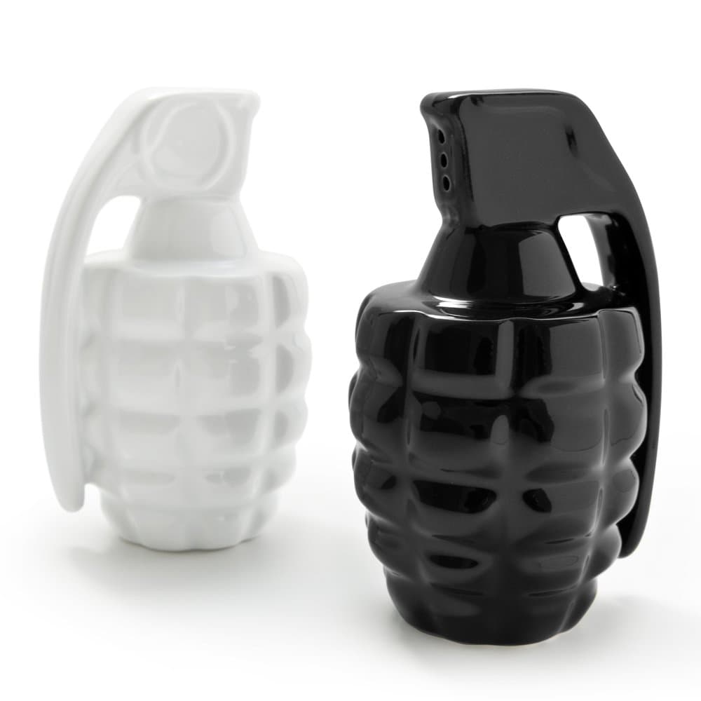Taste Explosion Grenade Salt and Pepper Shakers