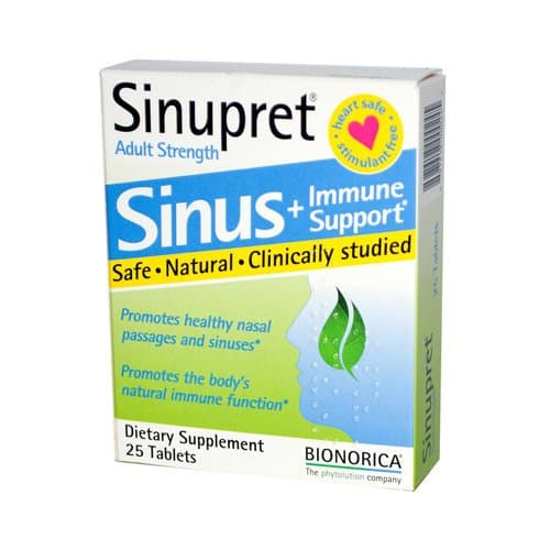 New - Sinupret Plus for Adults - 25 Tablets