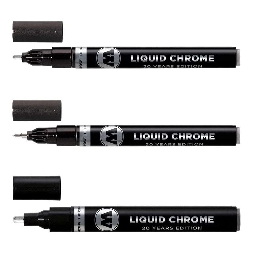 Liquid Chrome Marker Set - 1mm, 2mm and 4mm