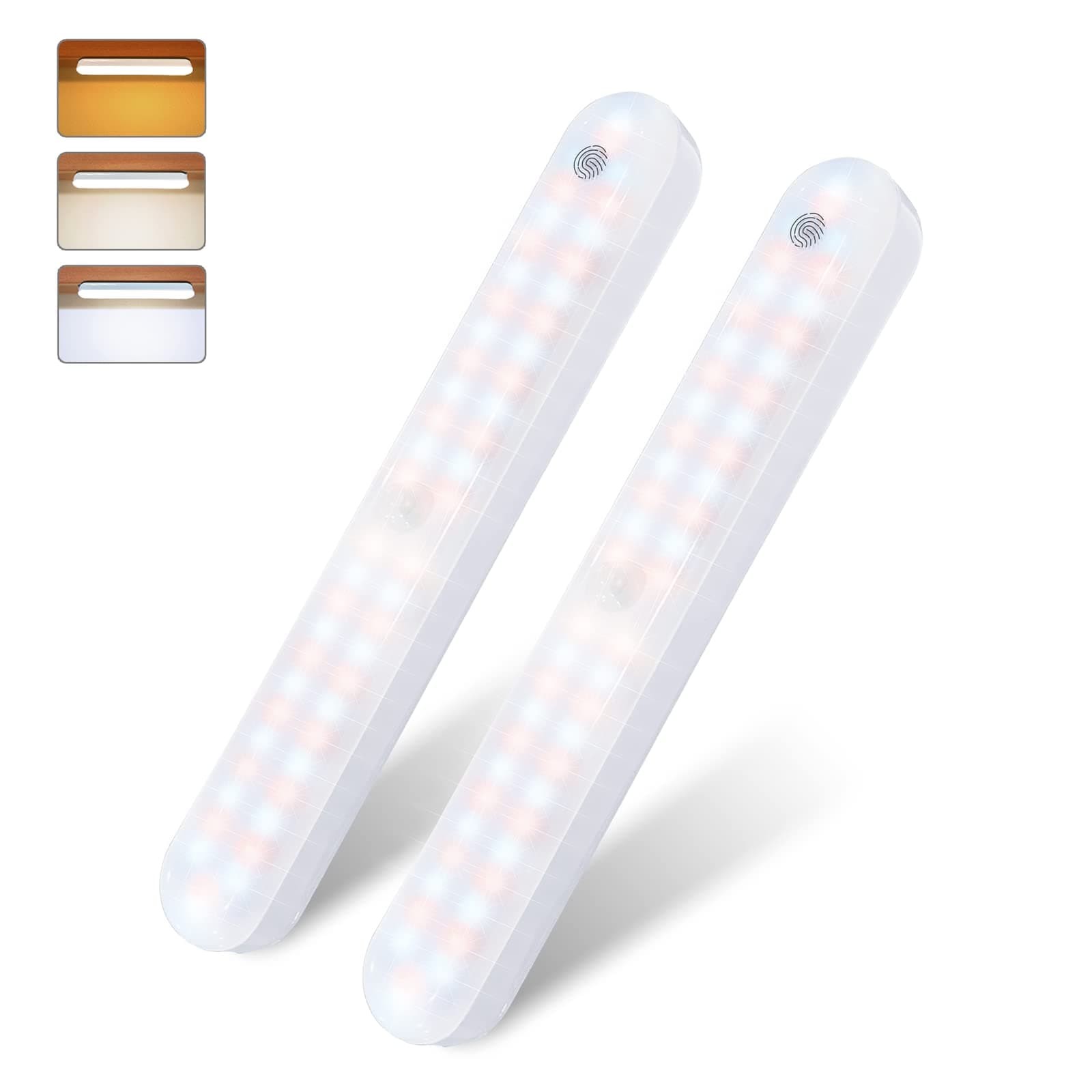 - MERTTURM Rechargeable Cabinet Light[2PACK], Wireless Motion Sensor Closet Lights, Magnetic Stepless Dimming Night Light for Wardrobe/Cupboard/Kitchen
