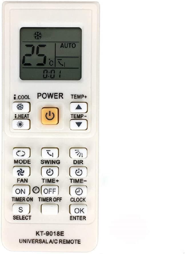 4000 in 1 Universal Air Conditioner Remote Control KT-9018E LCD AC