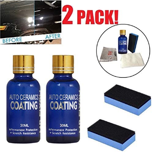 Vacally Car Ceramic Coating Nonflammable Ceramic 30Ml with 9H Hardness Super Hydrophobic Coat Care Glass Coating