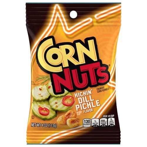 CORN NUTS Kickin Dill Pickle, Corn Kernels, Dill Pickle Flavored, 4oz