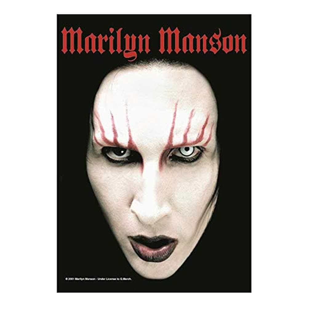 Head Shot Marilyn Manson Fabric Poster
