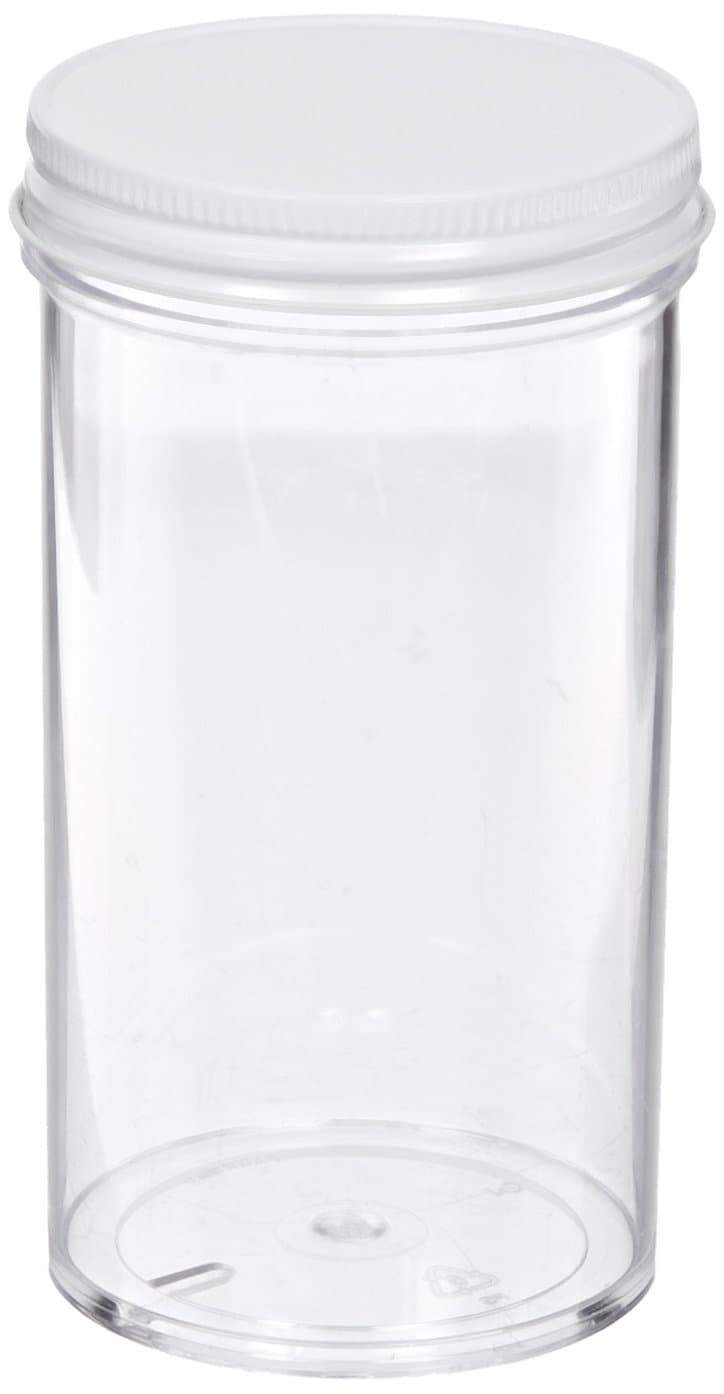 School Speciality Plastic Jar with Lids, 250mL Capacity (Set of 8)