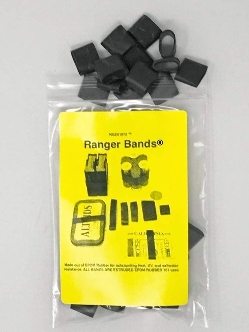 Ranger Bands® 40 count all the same size High Tension Extra Small Fits Paracord Bracelets Made From EPDM Rubber for Survival and Strapping Gear Made in the USA