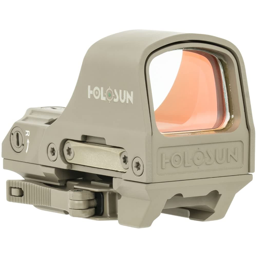 510C Multi-Reticle 2 MOA Dot & 65 MOA Circle Open Reflex Sight - Solar FailSafe Shake-Awake, 12 Settings - Red/Green Reticle
