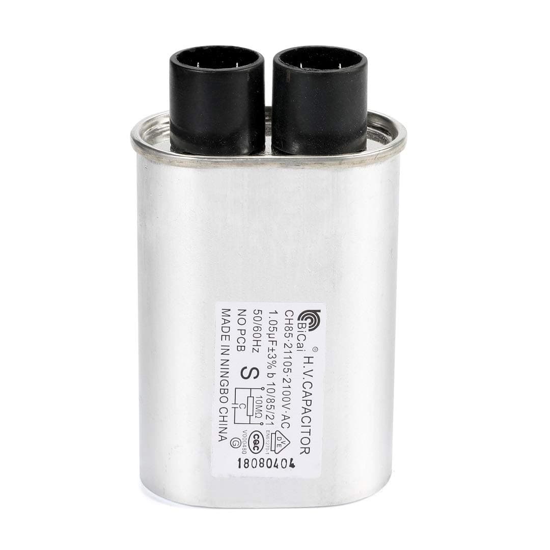 Universal Microwave Oven High Voltage Capacitor 1.05 MFD uF Compatible and Replace for Media Hair Galanz