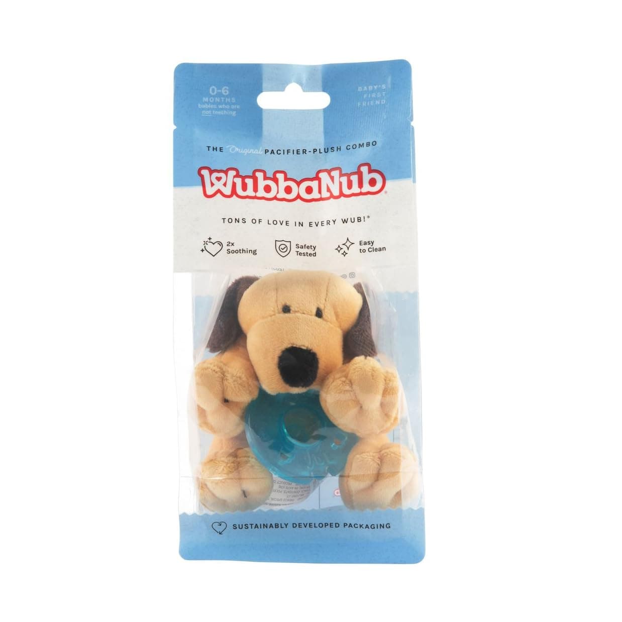 WubbaNub Infant Pacifier - Brown Puppy