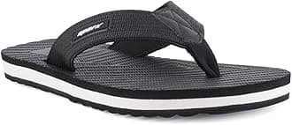 Sparx Men's Flip Flop (Black, White, SFG-549, 8 UK)