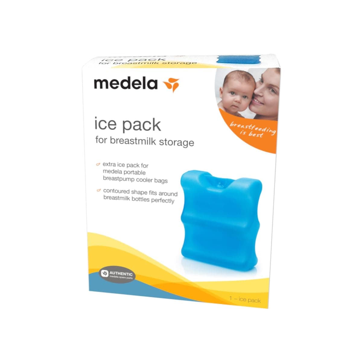 Ice Pack for Breast Milk Storage, Contoured Shape Designed to Fit Breastmilk Bottles, for On The Go or Traveling Moms
