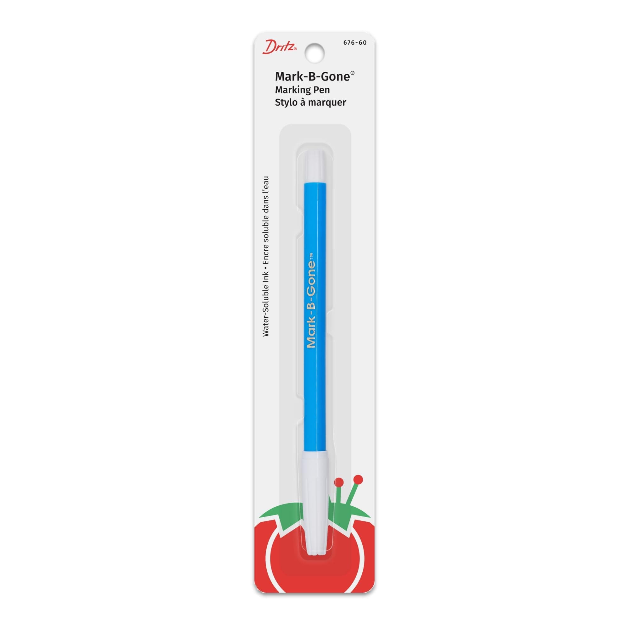 Dritz 676-60 Mark-B-Gone Marking Pen, Blue, 8.75 x 2.88 x 0.5, 1 Count (Pack of 1)
