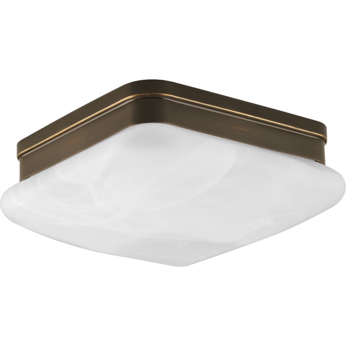 Progress LightingP3490-20 Transitional Two Light Flush Mount from Appeal Collection Dark Finish, Antique Bronze