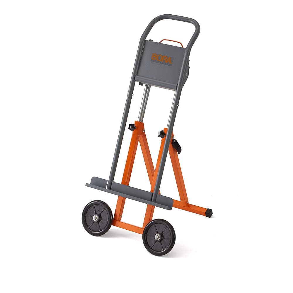 PM-1850 Next Gen Panel Carrier & Saw Feed Stand, Dolly on Wheels, Adjustable Height 710mm to 970mm, 160kg Weight Capacity, Support 2-3 Sheets of Plywood at Once
