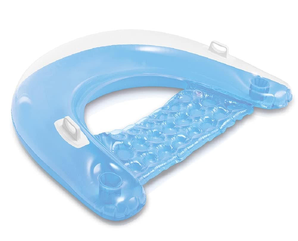 Sit n Float Classic Inflatable Raft Swimming Pool Lounge (True Blue Lounge)