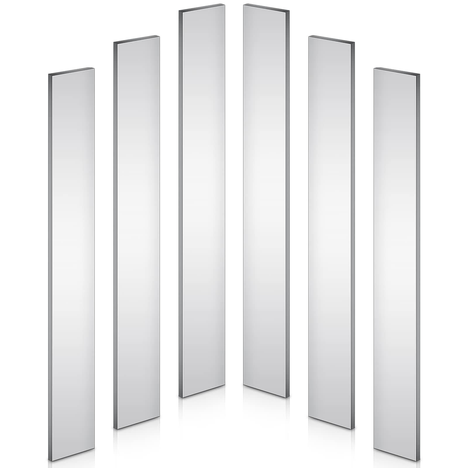 6 Pack 1/8" x 1-1/2" x 12" 1084 Steel Flat Steel Stock Bar Blade Billets Blanks Knife Making Forging Fit for Hobbyist and Professional Use DIY Knife Making