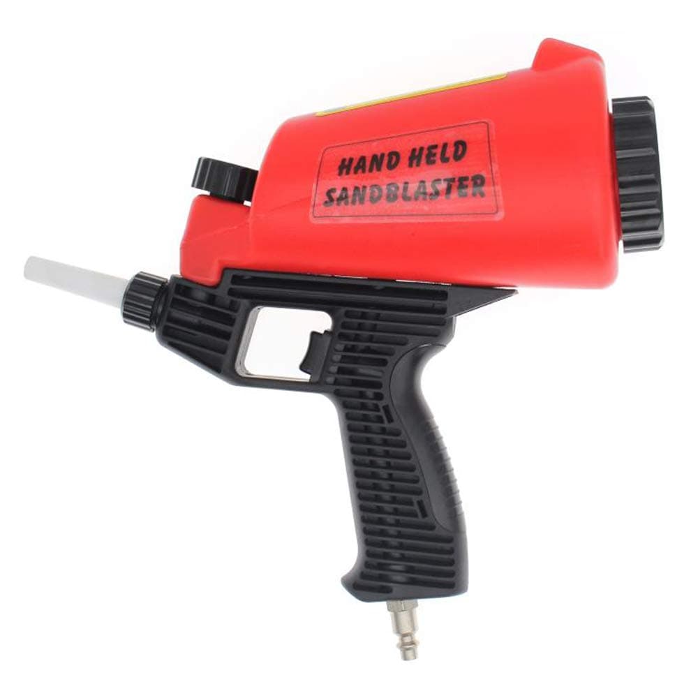 Sand Blasting Gun with Hopper Gravity Feed Media Sand Blaster Gun Red Hand Sandblasting Maschine