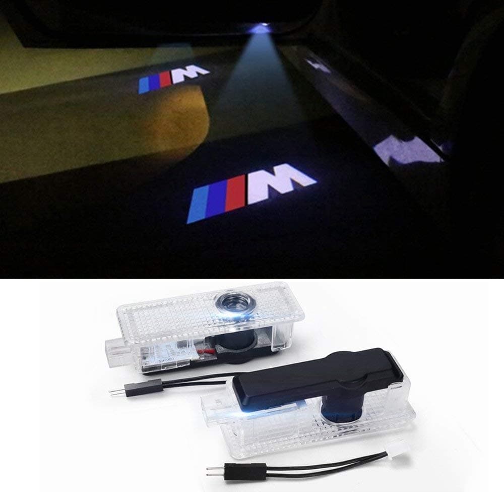 AMINEY Car Door LED Lighting Entry Ghost Shadow Projector Welcome Lamp Logo Light for BMW Series (2 Pack)