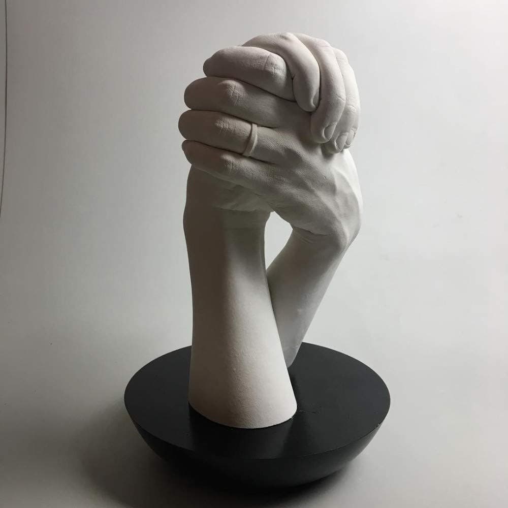 Babies Bloom 3D Casting Kit Family Kit Casts Sculpture Keepsake Keepsake (White, Gold, Silver) - M12