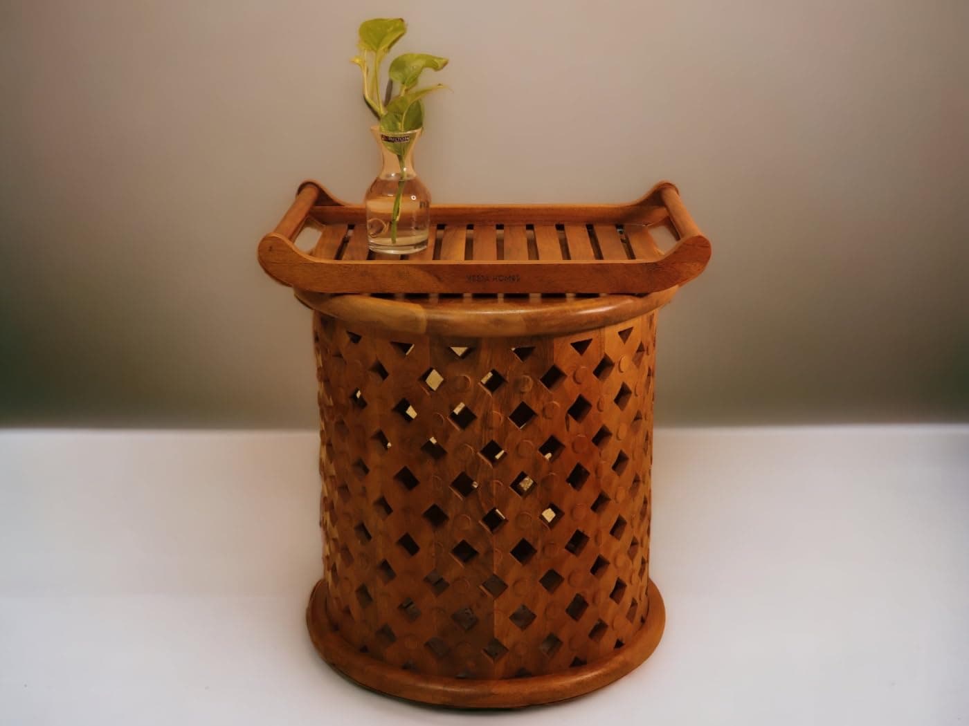 Vesta Homes Extra Large Teak Wood Rectangular Serving Tray For Home/Kitchen/Restaurant/Office Organizer/Dining TablePremium Wooden Trays 45.5X30.5X5.7 cm Handmade In India