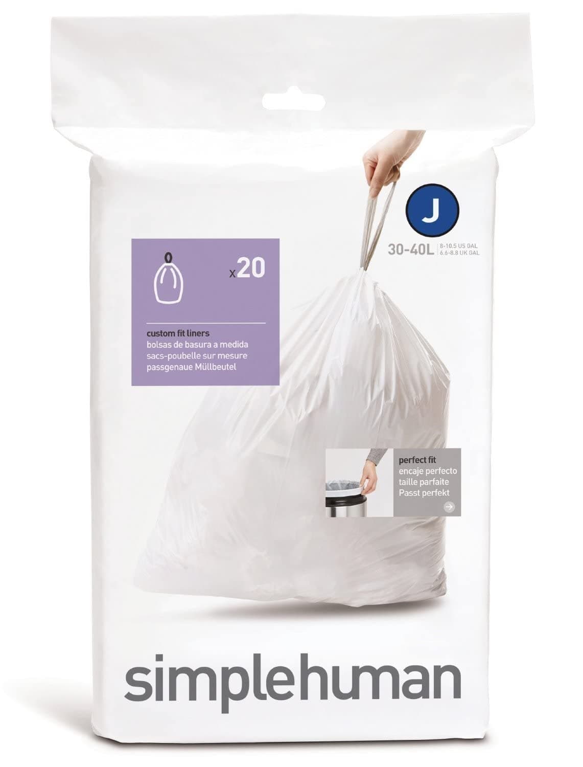 simplehuman Sure-Fit Trash Bag Liner J