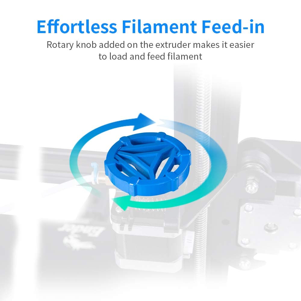 Comgrow Creality Ender 3 V2 3D Printer Integrated Design with Silent Motherboard MeanWell Power Supply, and Glass Platform, 866x866x984in