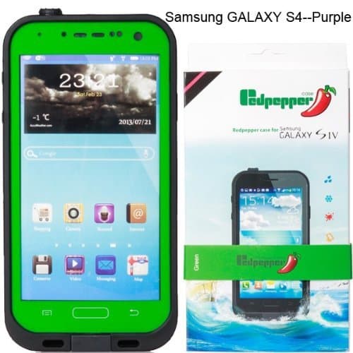 For Samsung Galaxy S4 Waterproof Superproof Dirtproof Snowproof Shockproof Case for Samsung Galaxy S4(Green)