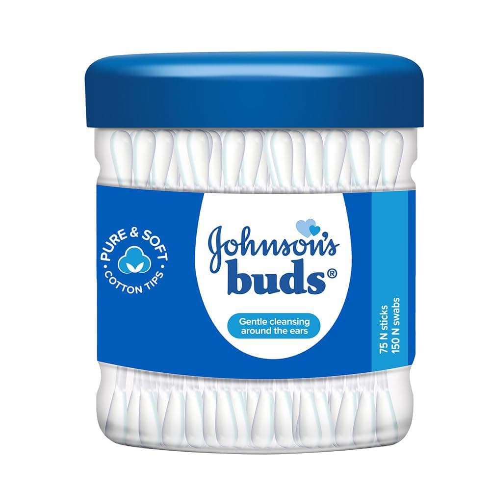 Johnson's Cotton Ear Buds, 75 Count (150 Swabs)