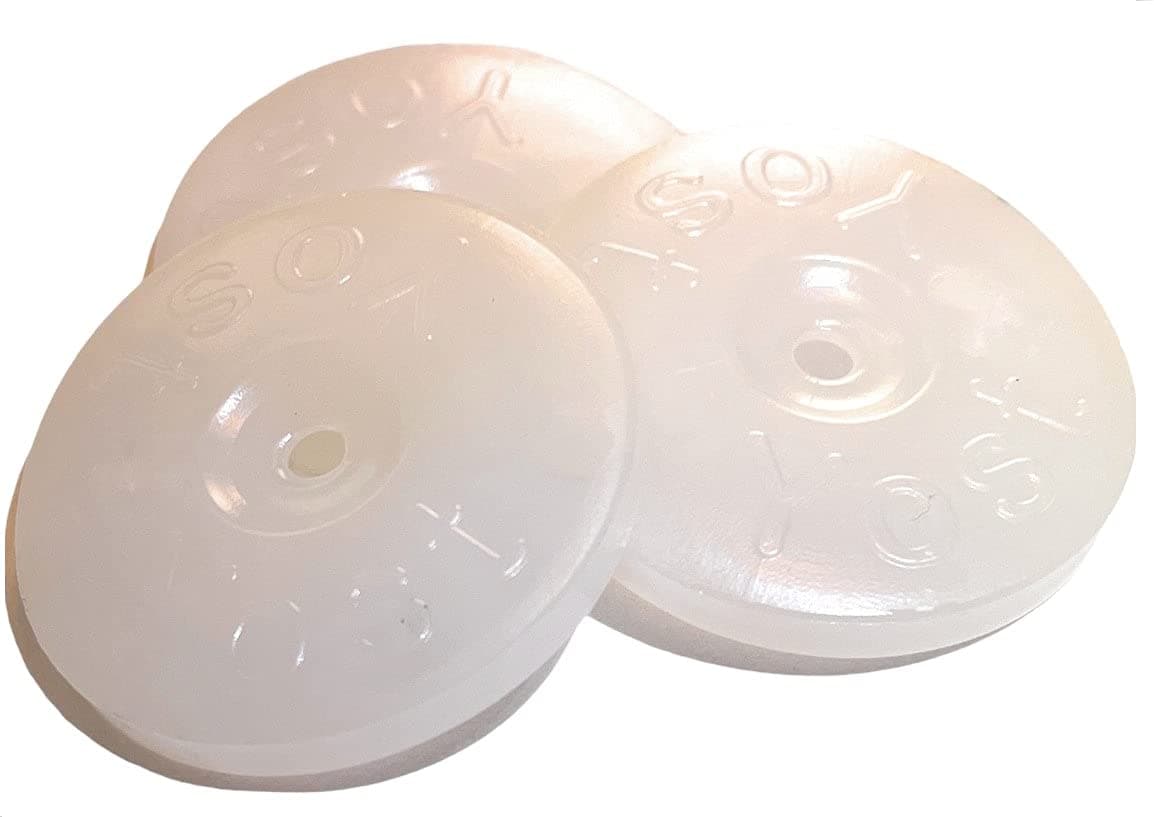 Plastic Cap Washers, Use with Nails or Screws, 250 Qty, 1-1/8'' Made in The USA, 118202194