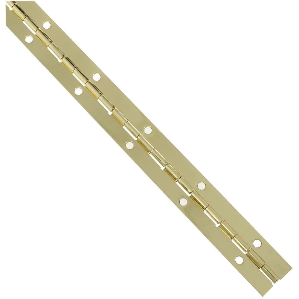 N265-355 V570 Continuous Hinge in Brass,1-1/16" x 12"