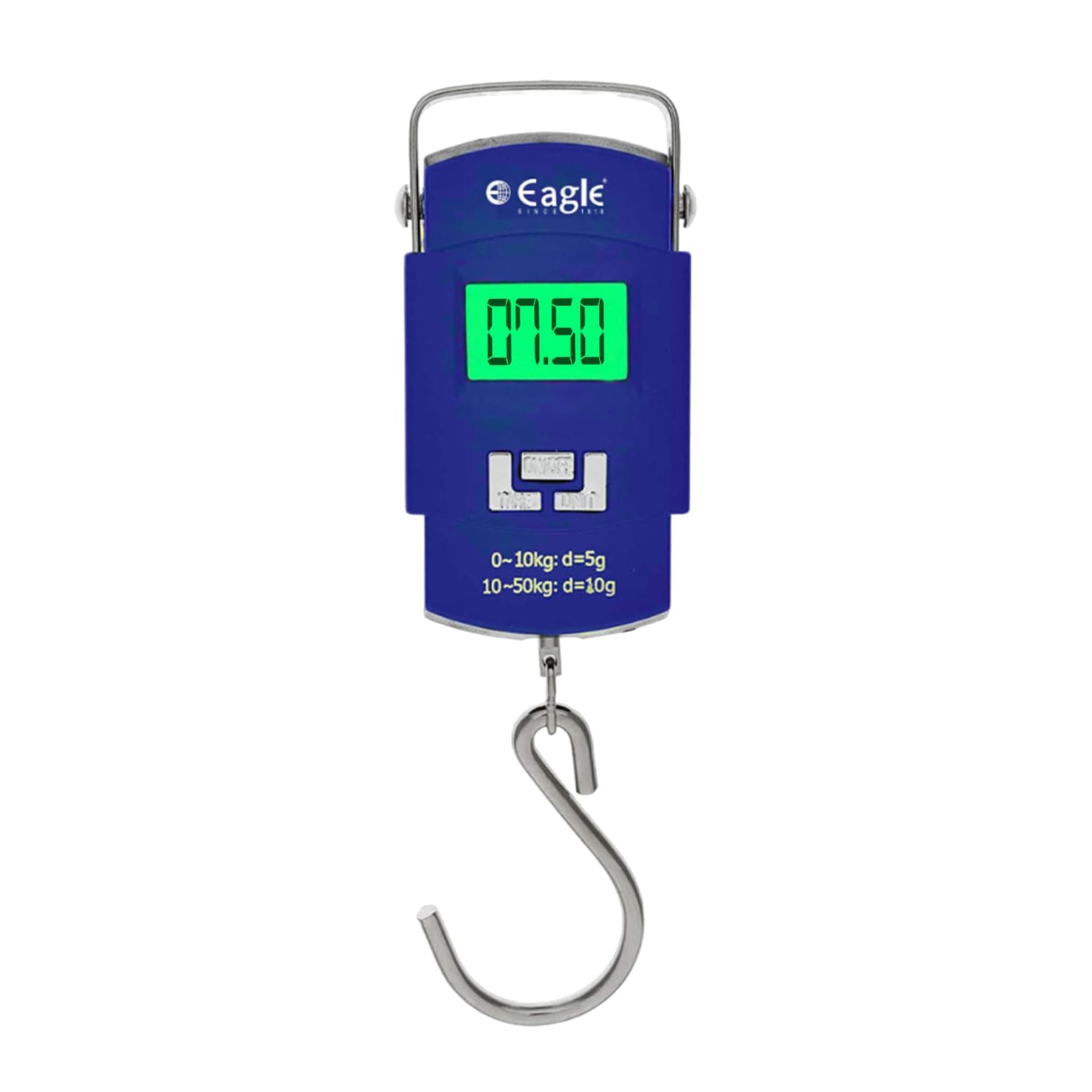 EHS-101 Portable Digital Luggage Scale/Hanging Machine/Digital Weight Machine with Metal Hook (50 kg,Blue)