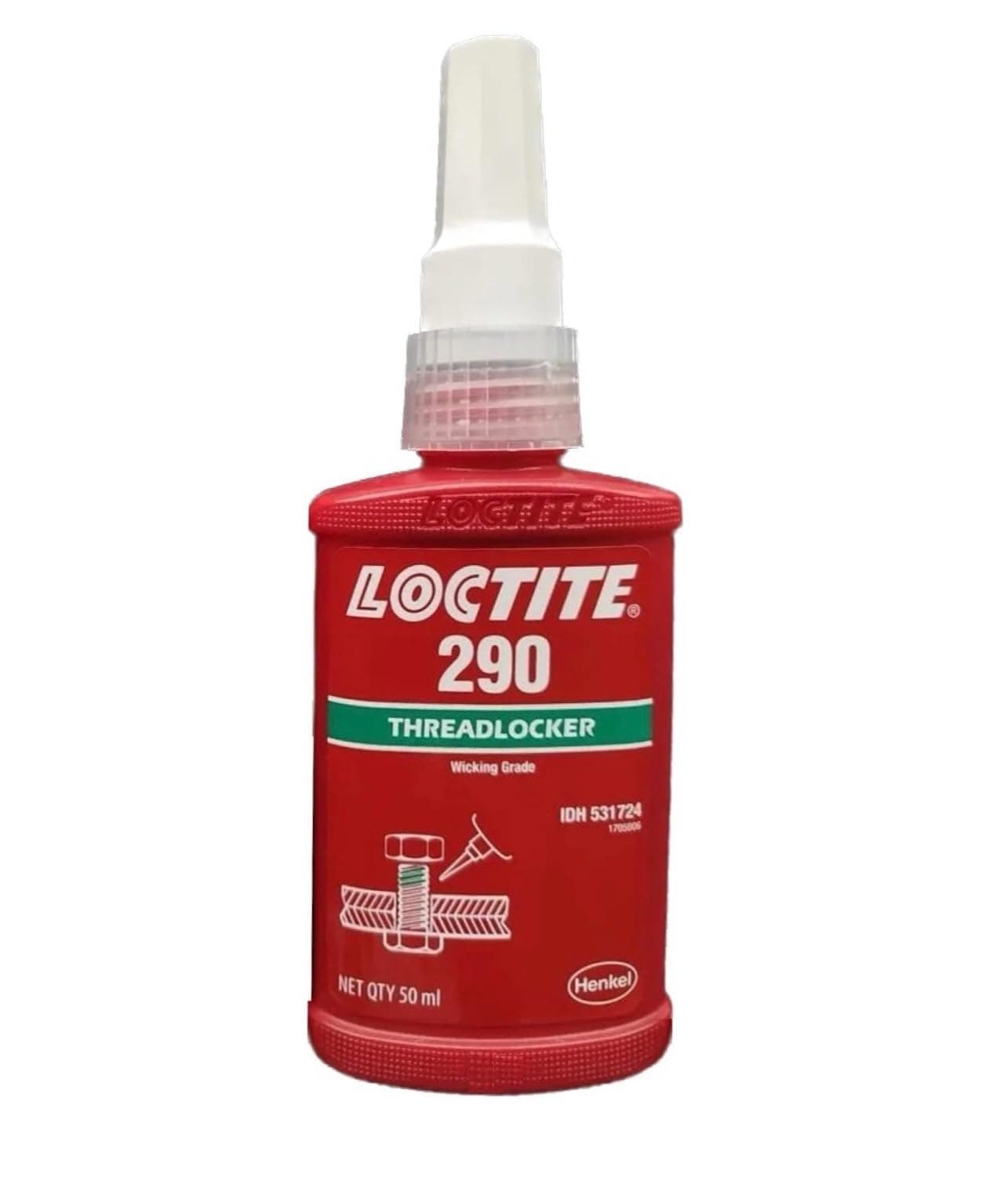 Genuine Henkel Loctite 290/50ML Threadlocking Adhesive, Medium/High Strength, 50 mL