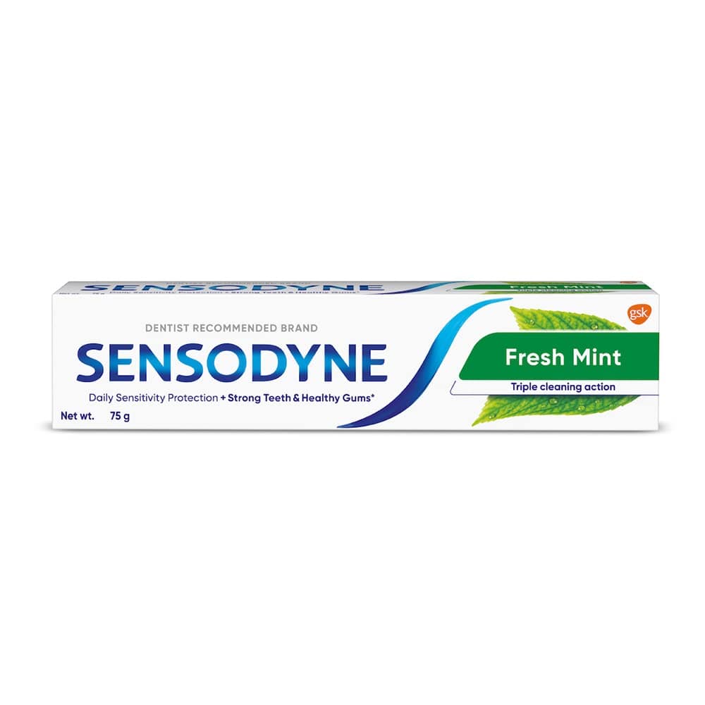 Fresh Mint Sensitivity Toothpaste for Sensitive Teeth and Fresh Breath 75g (Pack of 1)