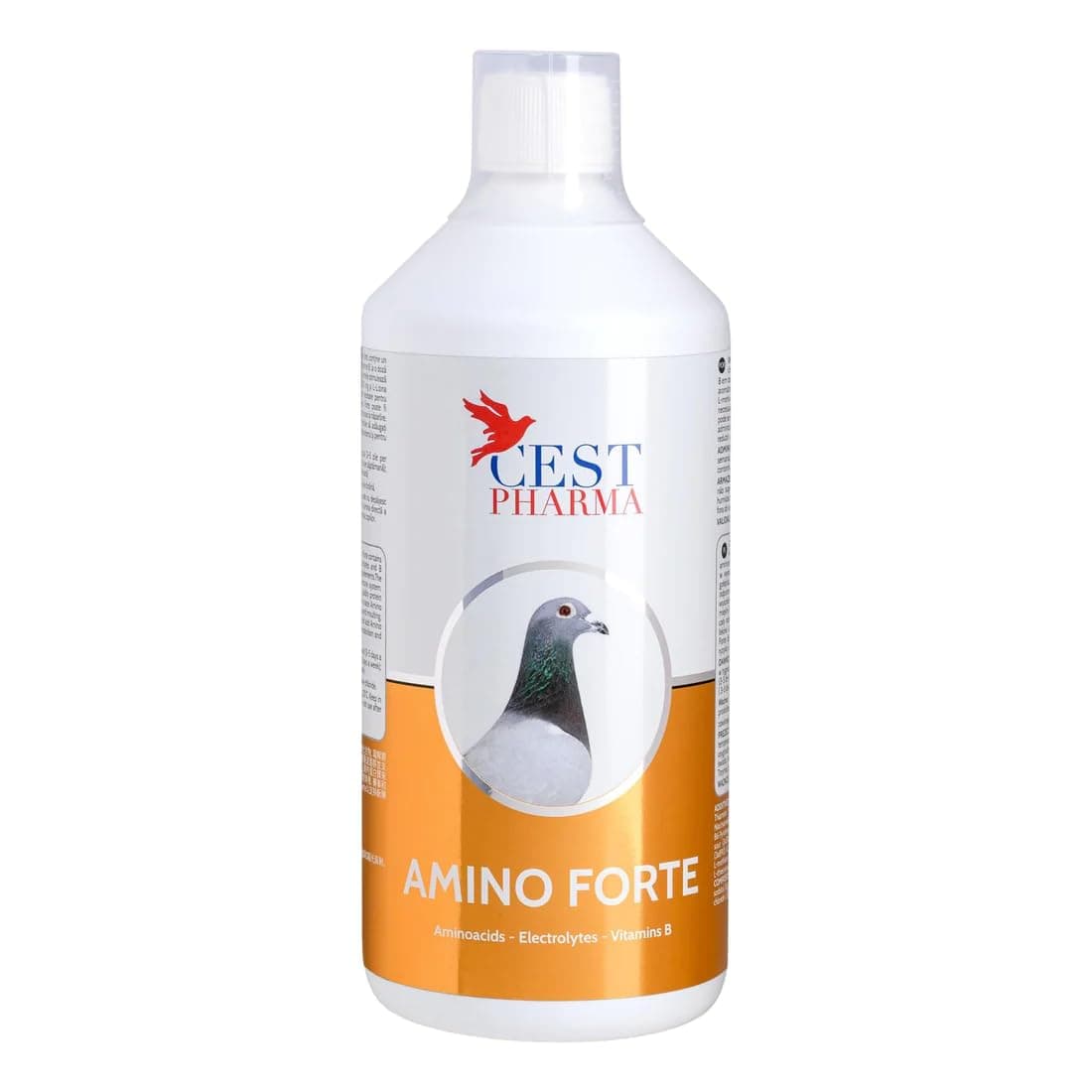 Generic Cest Pharma Amino Forte for Pigeons 1000 ml A Complementary Feed Supplement for Pigeons WHICH Contains an Optimal Mix of Amino ACIDS, CARBOHYDRATES, Electrolytes and B Vitamins.