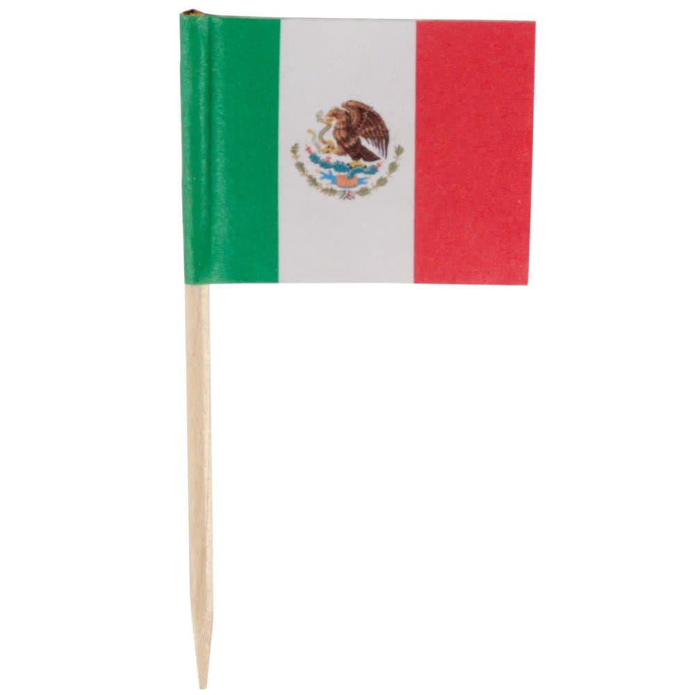 144 counts Mexican Flag Picks - Use for cupcake topper