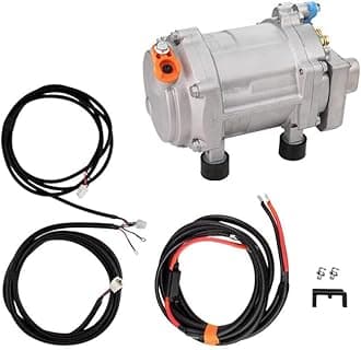 A/C 12V 24V 48V Electric Compressor Set For Auto AC Air Conditioning Car Truck Bus Boat Tractor Shop Automobile Aircon(E-12V)