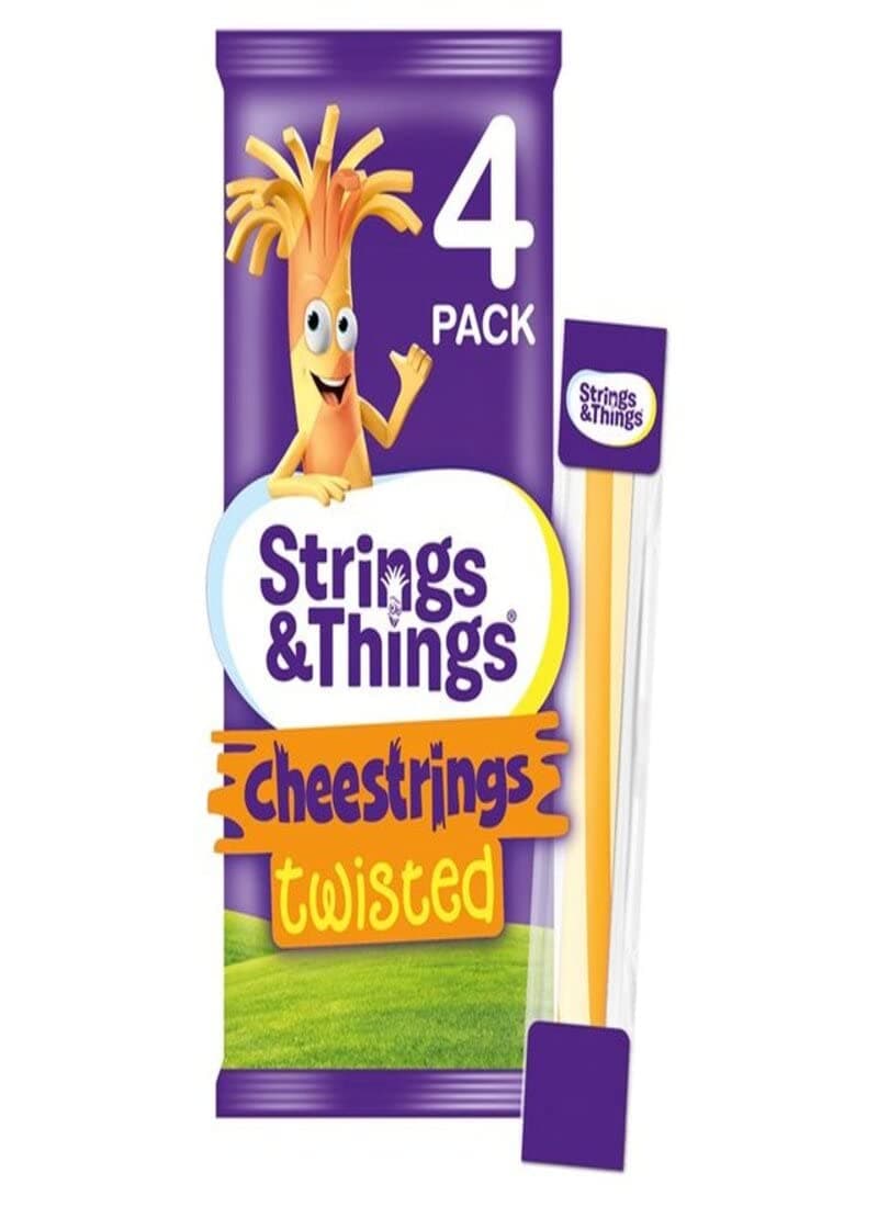 Strings & Things Cheestrings Twisted, 4 x 20g