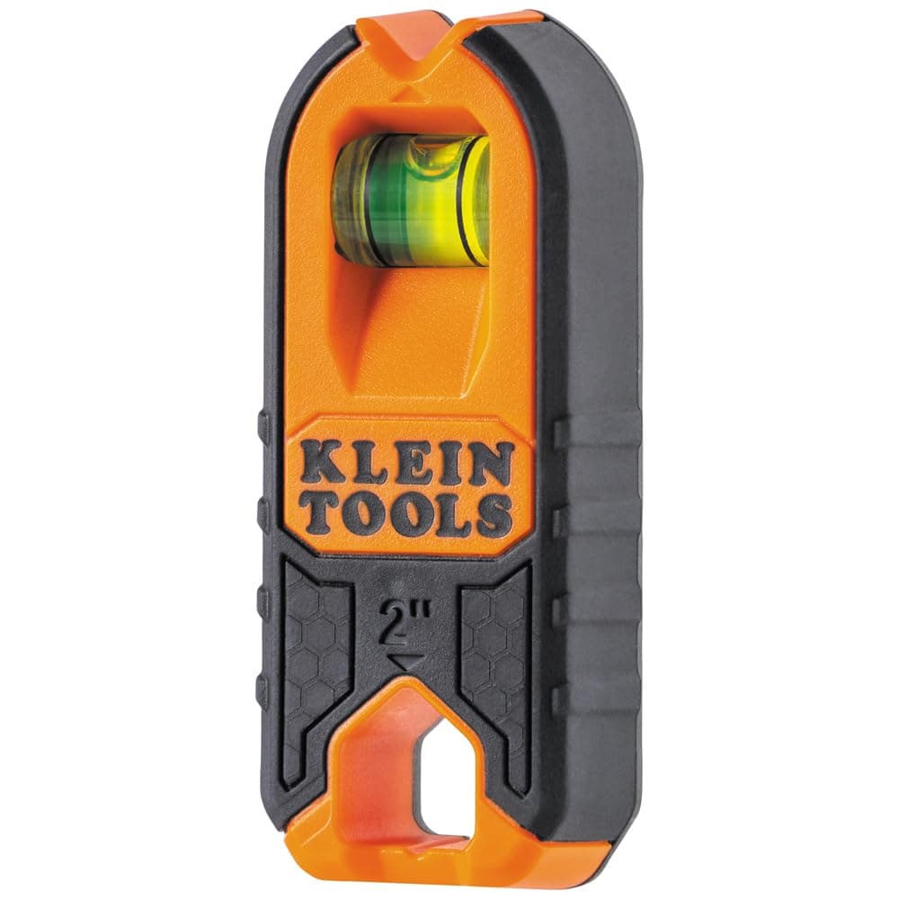 Klein Tools MSF100 Magnetic Stud Finder and Level, Compact, Wood and Metal Detector with Bubble Vial for Accurate Markings, Felt Pad Backing