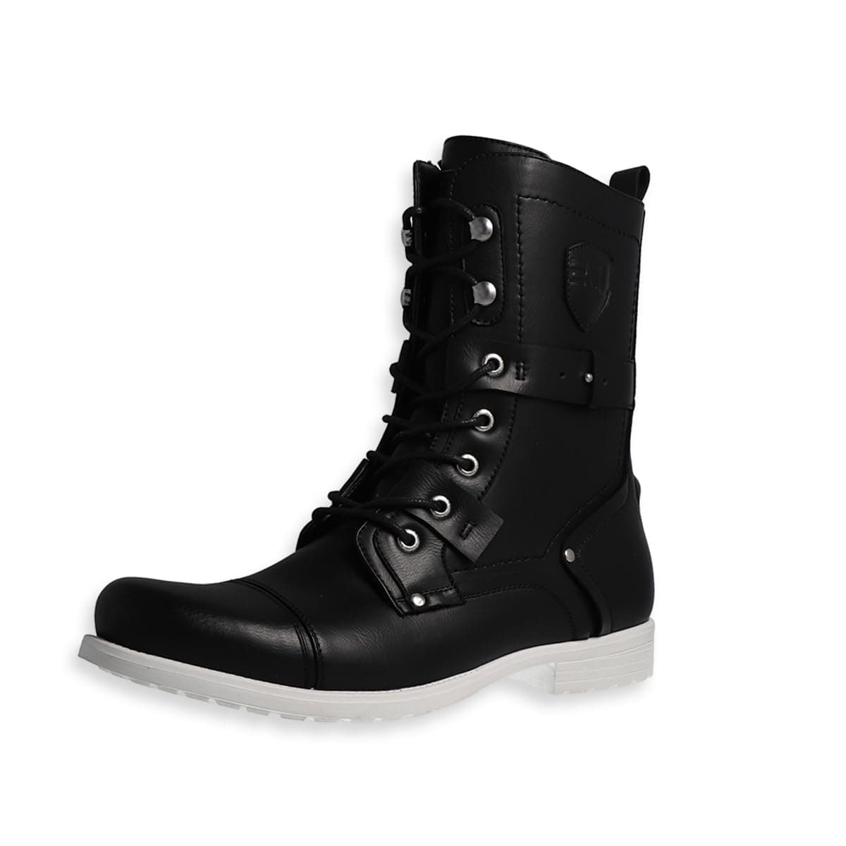 J75 Men's Deploy Light Weight | Mid-calf | Lace-up & Inside Zipper | Combat | Tactical | Army | Cap-toe Military Boots