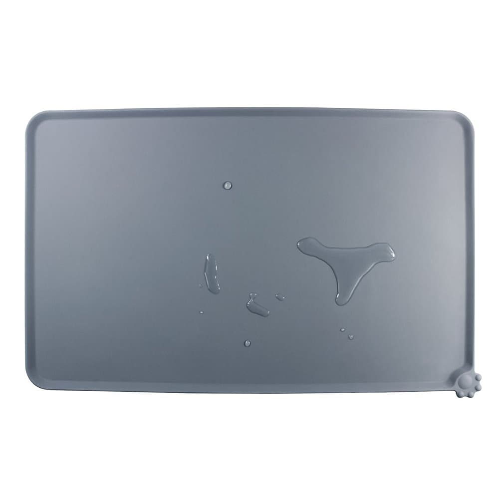 Pet Table Mat Pet Table Mat Dog Mat 47 x 30 cm Non Slip - Grey