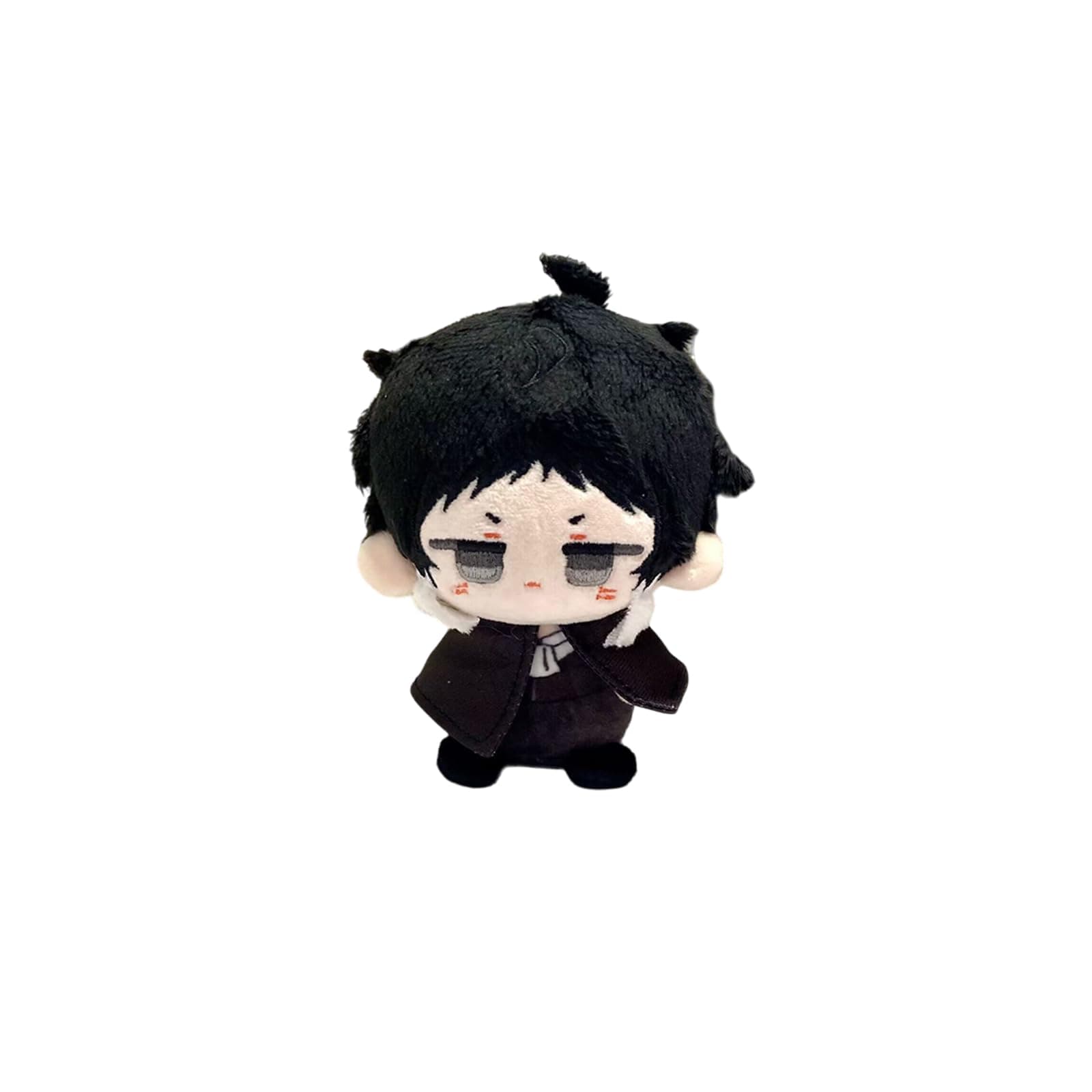 CALEMBOU Anime Plush Keychain for Backpack, 4" Cute Chibi Plush Figure Key Chain Pendant, Ryunosuke Plush for BSD Fans
