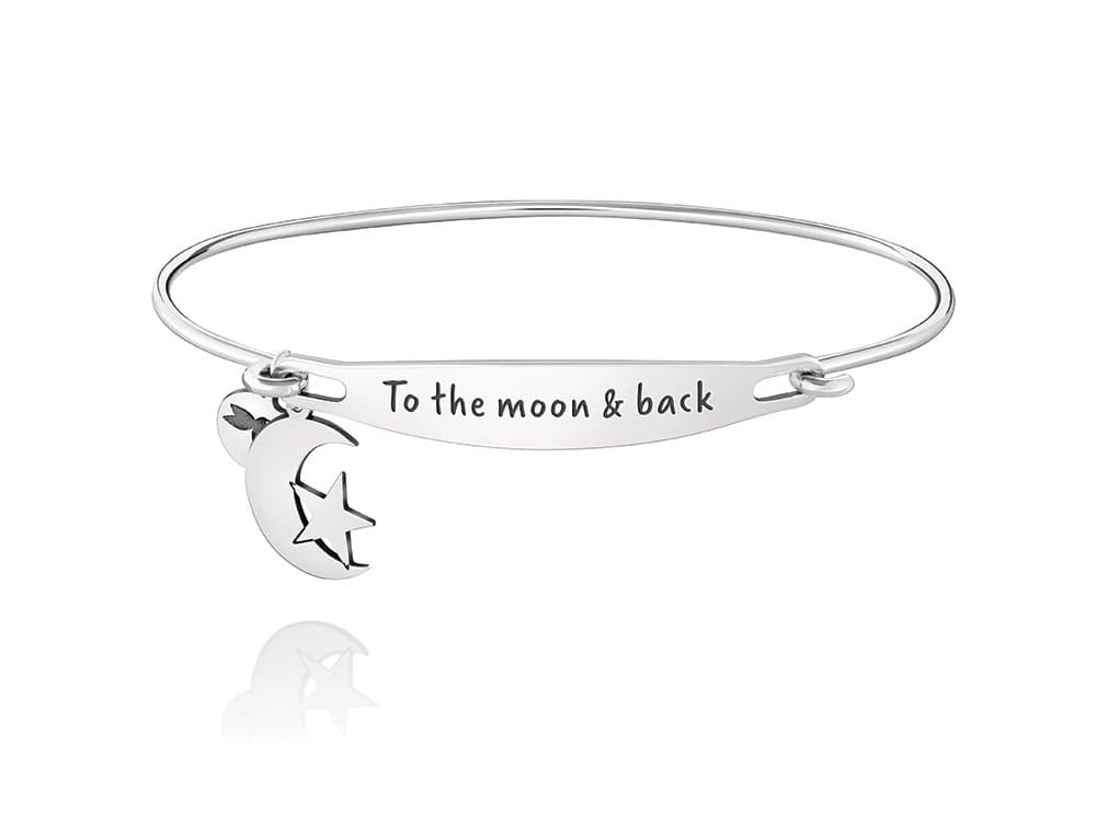 ChamiliaAuthentic TO THE MOON AND BACK ID Bangle, S/M 1010-0240