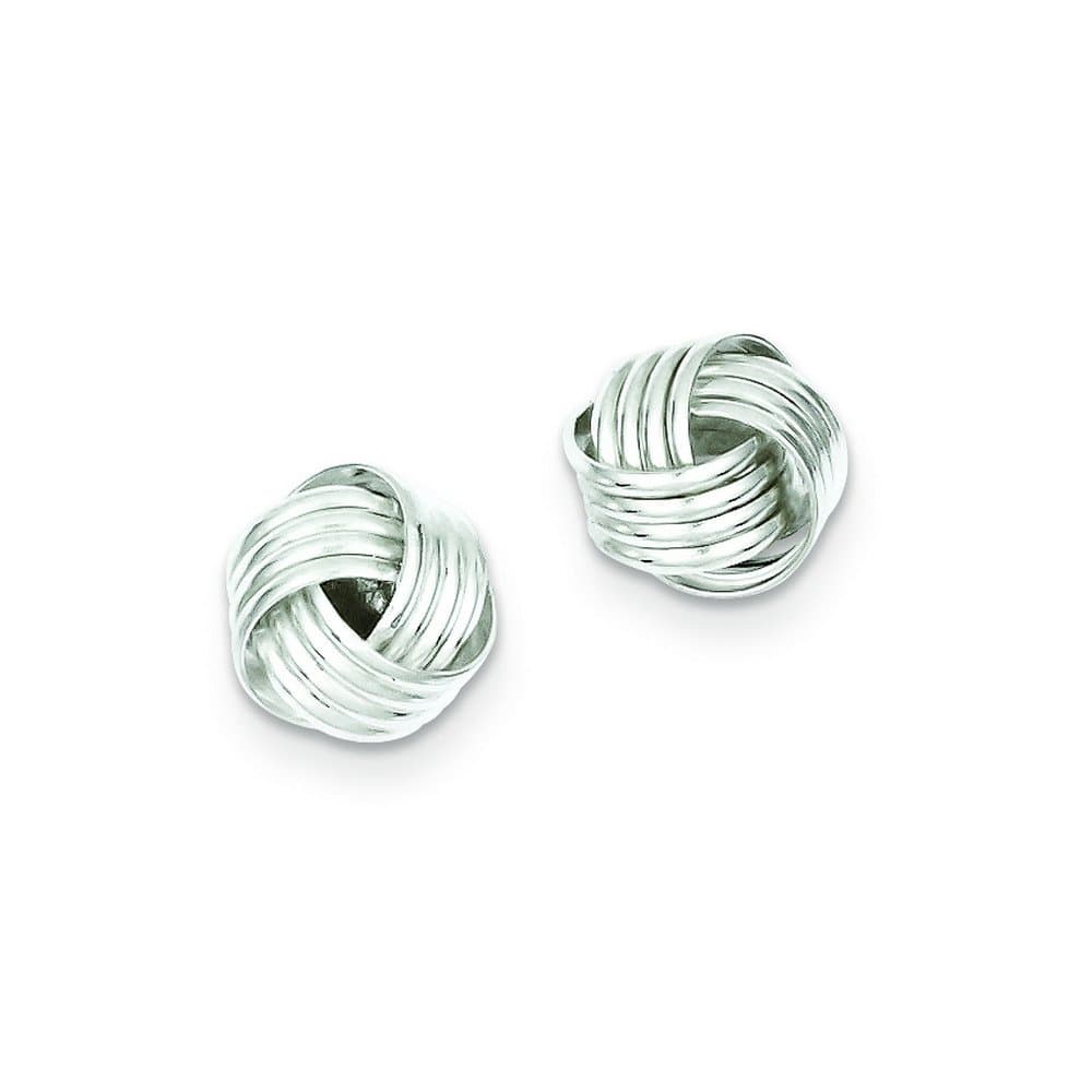 Sterling Silver Love Knot Earrings