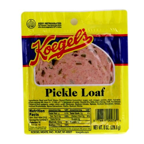 Koegel Pickle Loaf 5-8oz packs