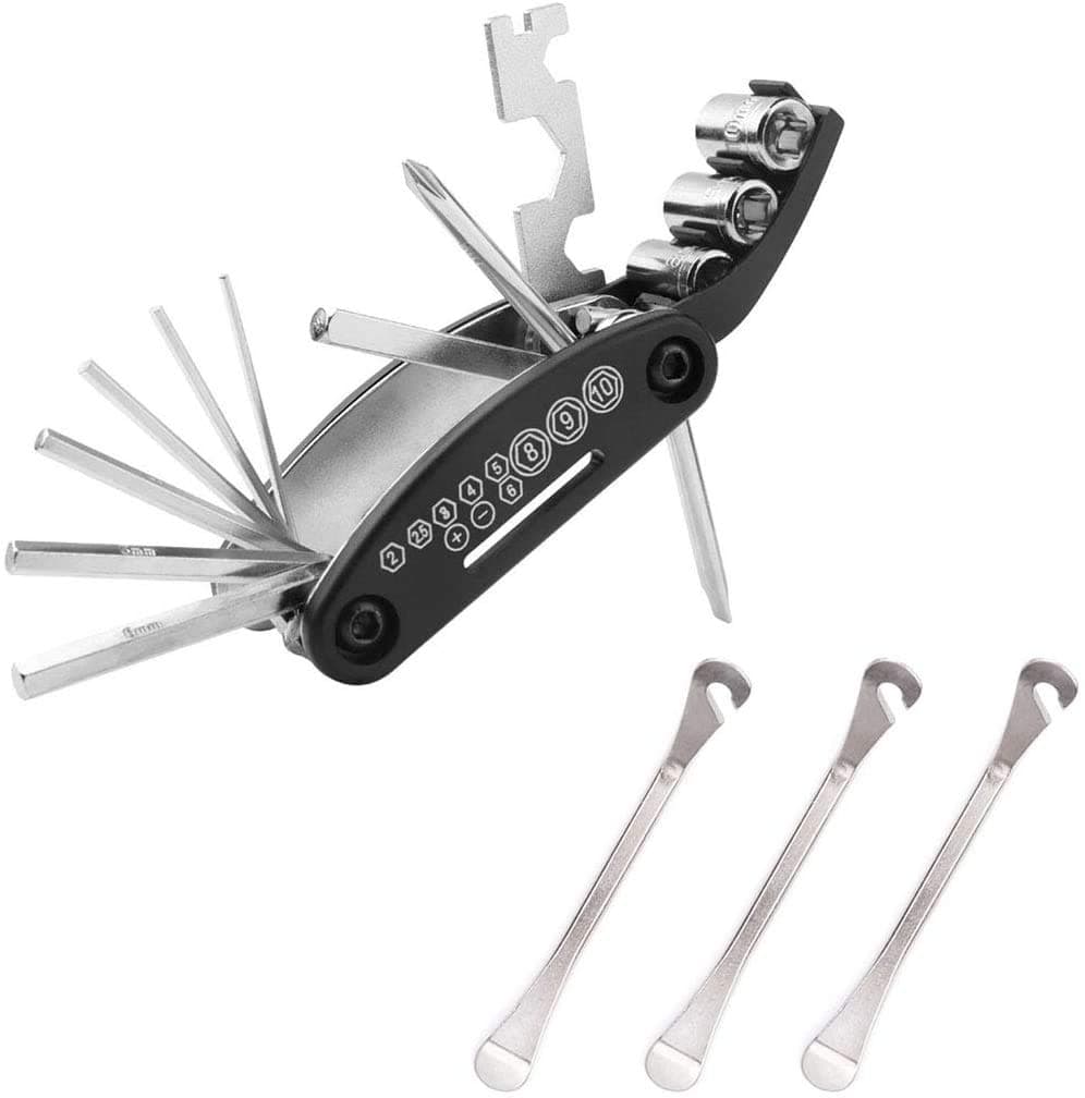 YOUMI Multi-Function Bicycle Tool, 11-in-1 Bicycle Riding Repair Tool kit, Steel Bicycle Tool with tire Lever, hex, Plum Blossom and Chain Tool
