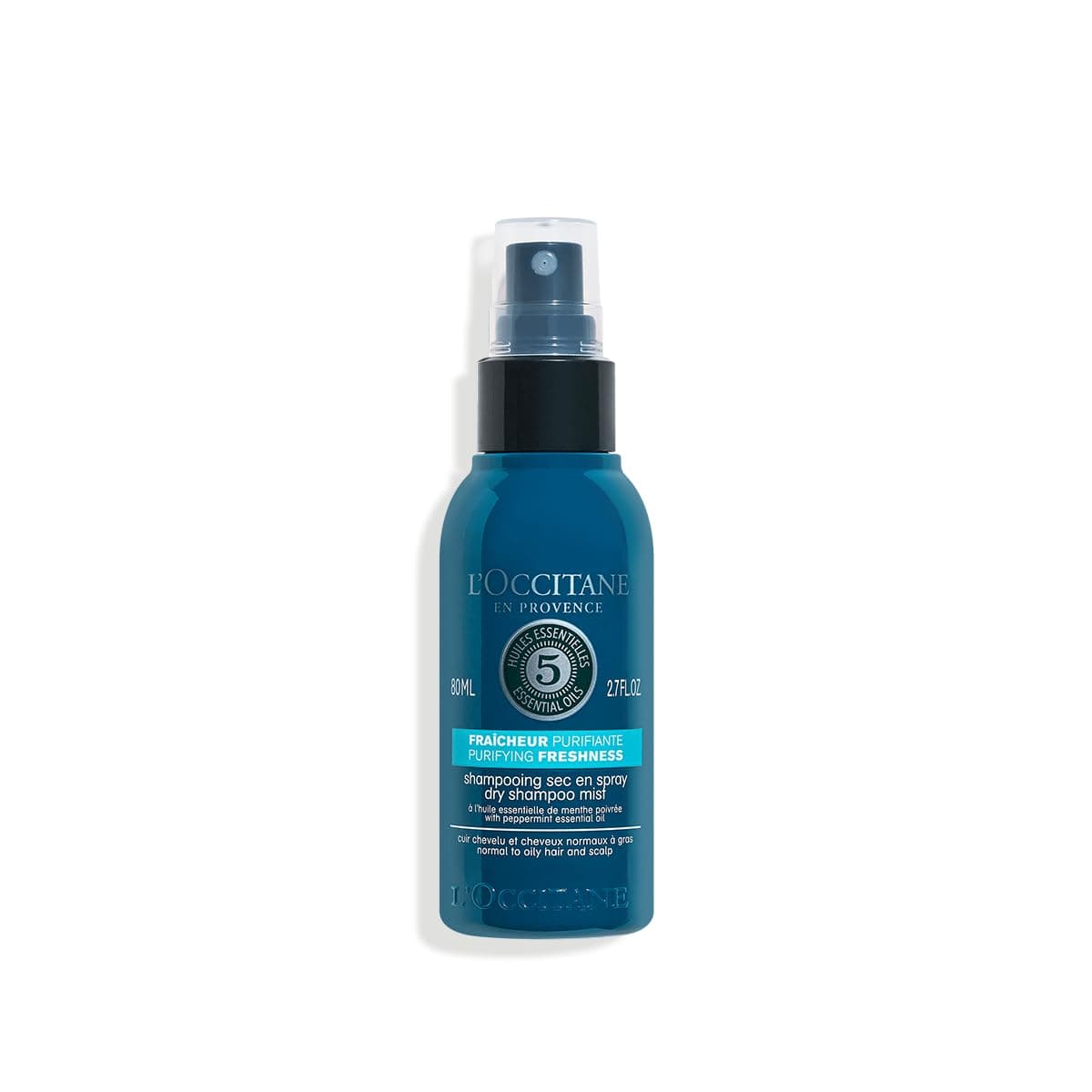 L'Occitane Dry Shampoo Mist for Purifying Freshness, 2.7 oz.