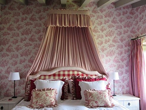 De Jouy Wallpaper Raspberry 6120