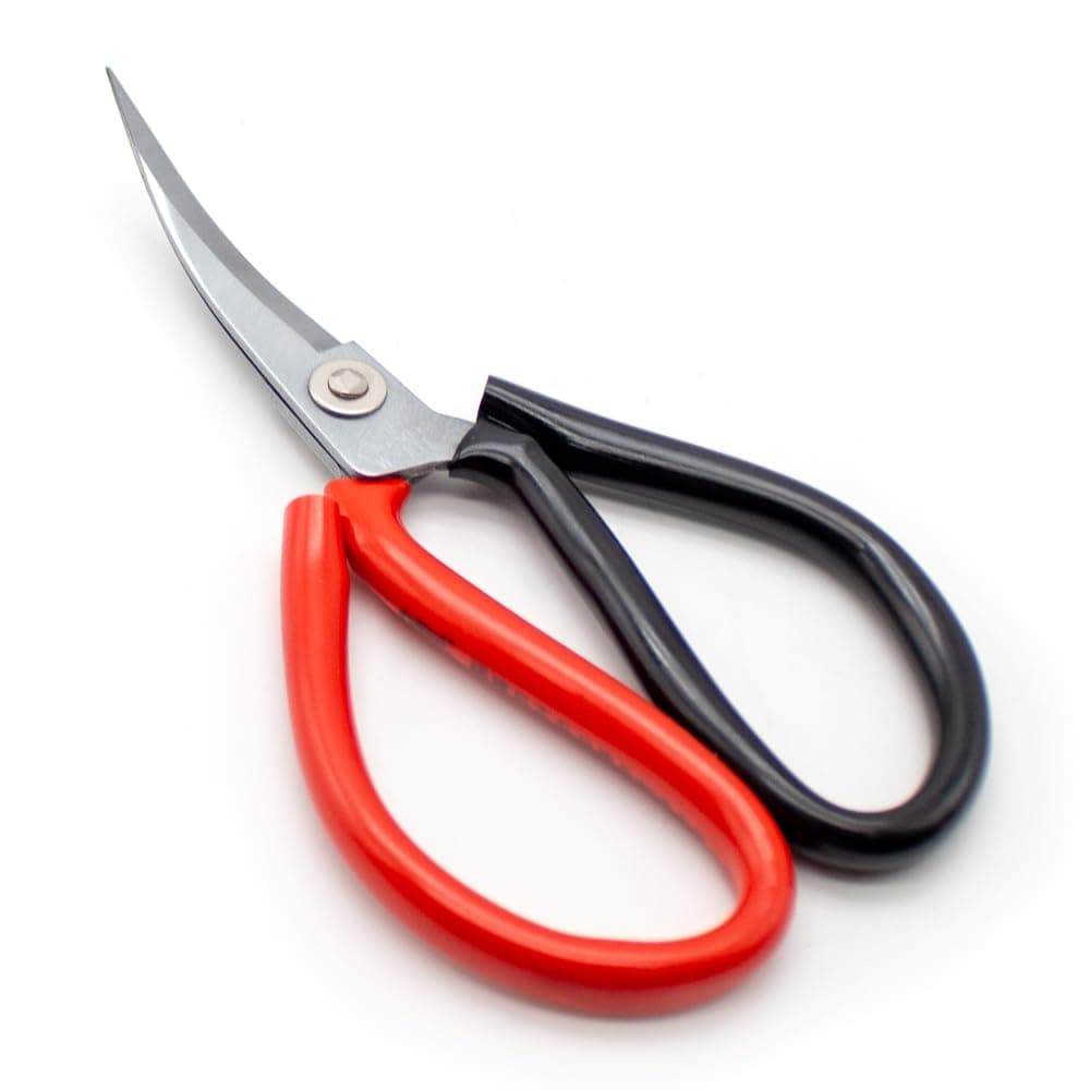 iDili Table Tennis Rubber Scissors, Elbow Bent Sharp Blade Carbon Steel Cutter, Ergonomic Handle for Professional Ping Pong Bat Racket Adhesive Trimming(B)